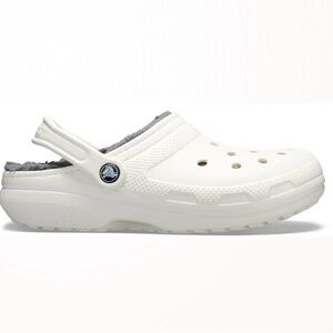 CROCS Classic Lined Clog-White and Gray size M6/W8